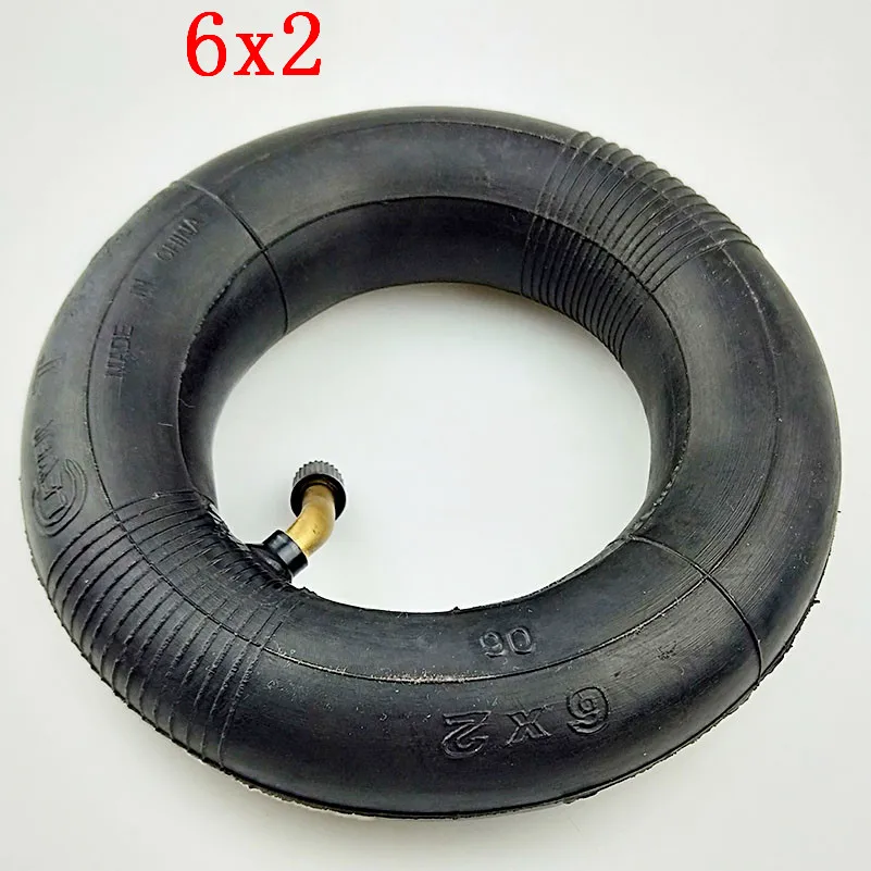 Размер 6X2 Tireand набор внутренних трубок 6 дюймов подходит для электрического скутера, стула колеса грузовика F0 пневматическая колесная тележка, воздушный колесный велосипед - Цвет: inner tube