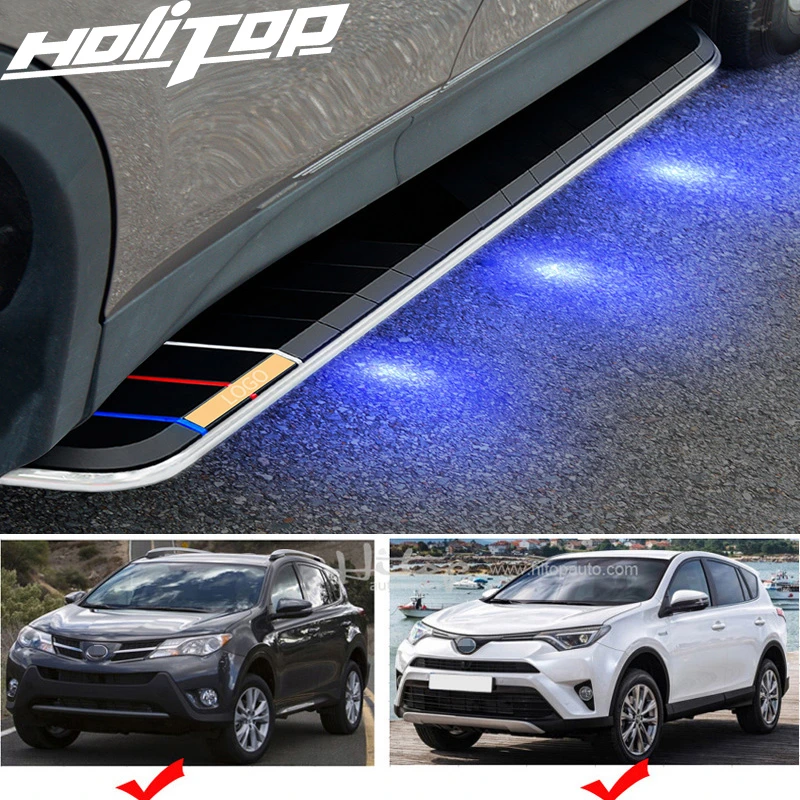 Новое поступление боковая подножка для Toyota RAV4 2013 2019 с сисветильник Том заводской