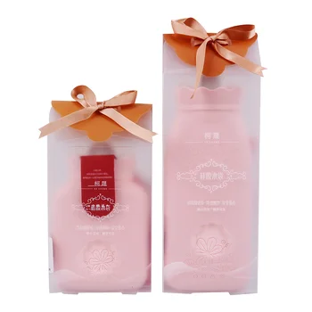 

650ML Silicone Microwave Heating Hot Water Bag Portable Winter Warm Water Bottle Pocket Hand Warmer With Cover Gift Box