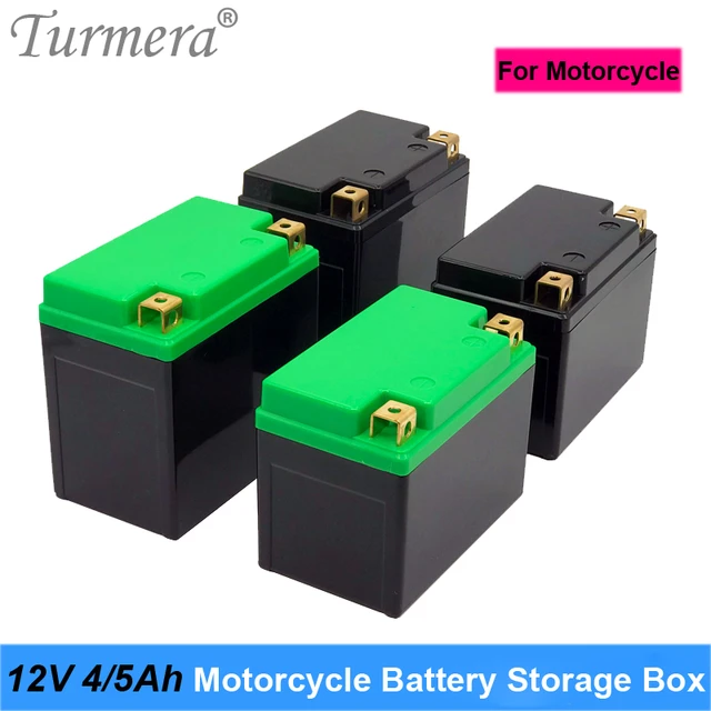 Turmera 12V 4Ah 5Ah 6Ah 7Ah Motorcycle Storage Battery Box Can