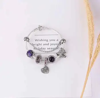 

High Quality Original 1:1 100%925 Pure Silver Glaze Bead Bow Necklace Bracelet Free Shipping Is The First Choice For Gifts