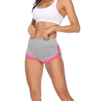 

Spring and summer 2020 new splicing popular breathable contrast shorts pocket sports Yoga athletes pocket Sports