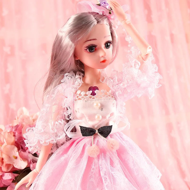 Details about   18" BJD 2 Pcs Lot Fashion Doll Ball Jointed with Clothes Outfit Shoes Wig Hair 