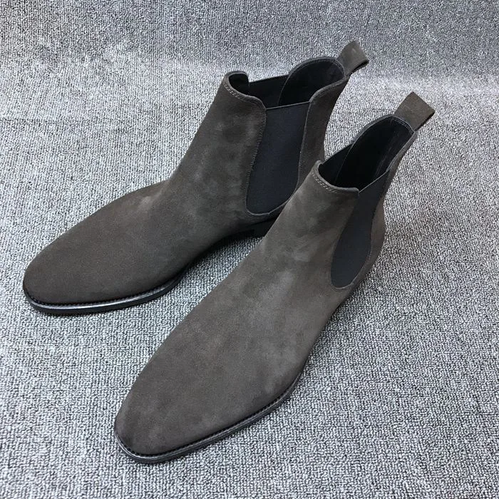 39-48 ботинки зимние удобные теплые Нескользящие зимние ботинки для мужчин#4009 - Цвет: Gray
