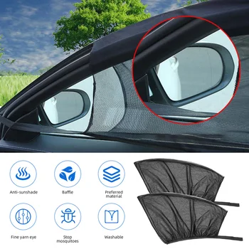 

Car Sun Shade Anti-UV Curtain Sunshade Side Window Mesh Sun Visor Summer Mosquito Protection Window Film Car Cover Accessories