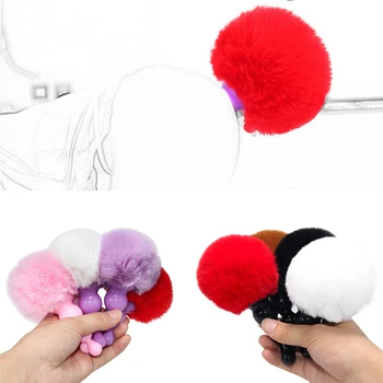 Sex Toys Soft Butt Beads Anal Plug Sex Rabbit Tail Butt Plug Erotic Toys For Woman Adult Tail Flirting Buttplug Masturbator Shop 6