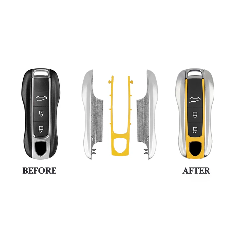 3Pcs Smart Per Porsche Macan Panamera Cayenne 718 Per Chiavi Dell'Auto Custodia Per Telecomando Custodia Protettiva Shell Accessori Auto Per Auto
