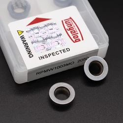 RPMW1003 MO 2050 Insert rond en carbure CNC de haute qualité, outil de tournage pour métal, rondeur de la Machine, lame de fraisage intuitive 