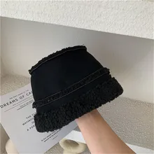 Японская осенняя и зимняя теплая овечья шерсть композитная имитация меха одна Рыбацкая шапка зимняя шапка 56-58 см