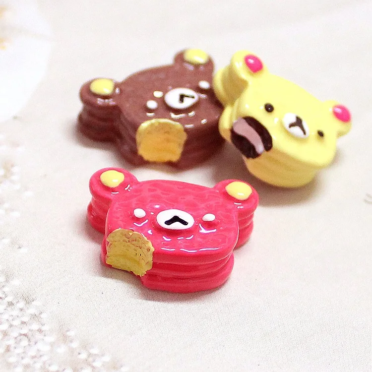 

Addition Slime Charms for Slime Supplies Filler DIY Polymer Bear Biscuit Cake Accessories Toy Lizun Model for Kids Toys Gift
