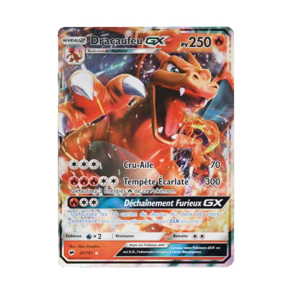 Новинка TOMY 60 шт Французский Покемон карта с GX торговые карты игра детская