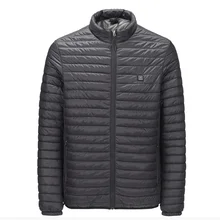 Уличная электрическая тепловая пуховая куртка, зимнее хлопковое пальто с USB подогревом, гибкое Походное рыболовное согревающее пальто, Мужская футболка для мужчин