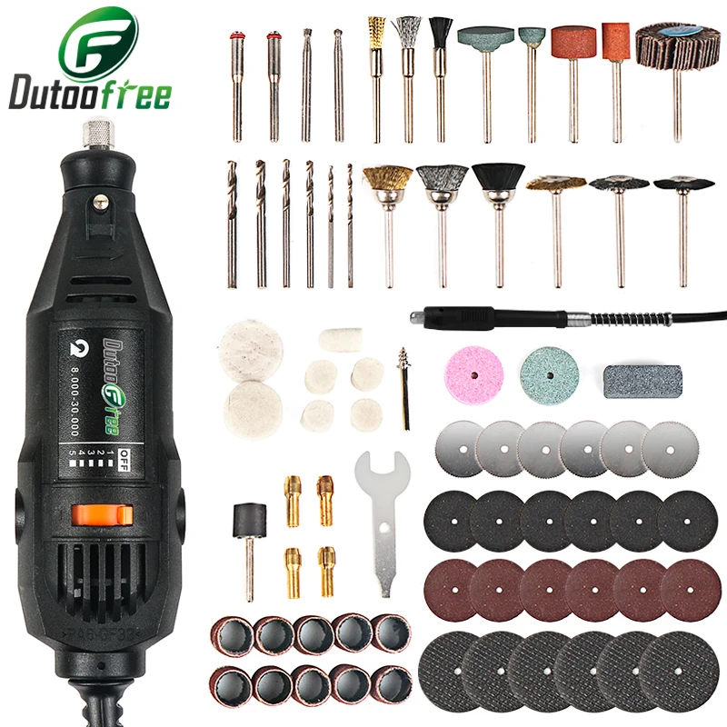 Mini taladro eléctrico con eje herramientas rotativas, accesorios para taladro Dremel, 110V/220V|Taladros eléctricos| - AliExpress