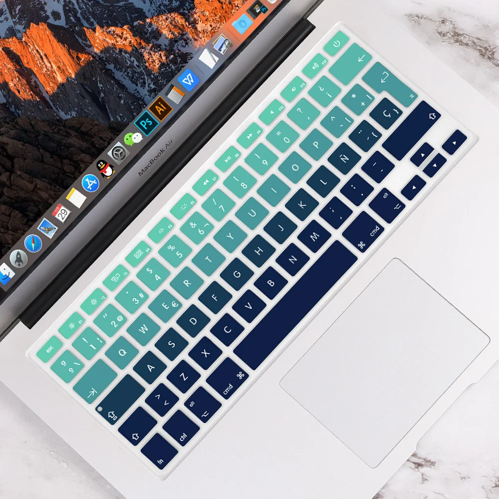 Защитная пленка для клавиатуры MacBook Air 13 3 дюйма A1466 A1369 2010-2017 градиентных цветов |