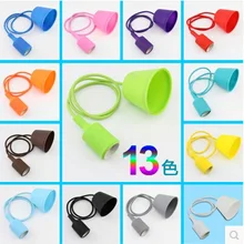 Напрямую от производителя цветной Силикагель держатель лампы стиль E27 держатель лампы E27 Подвесная лампа