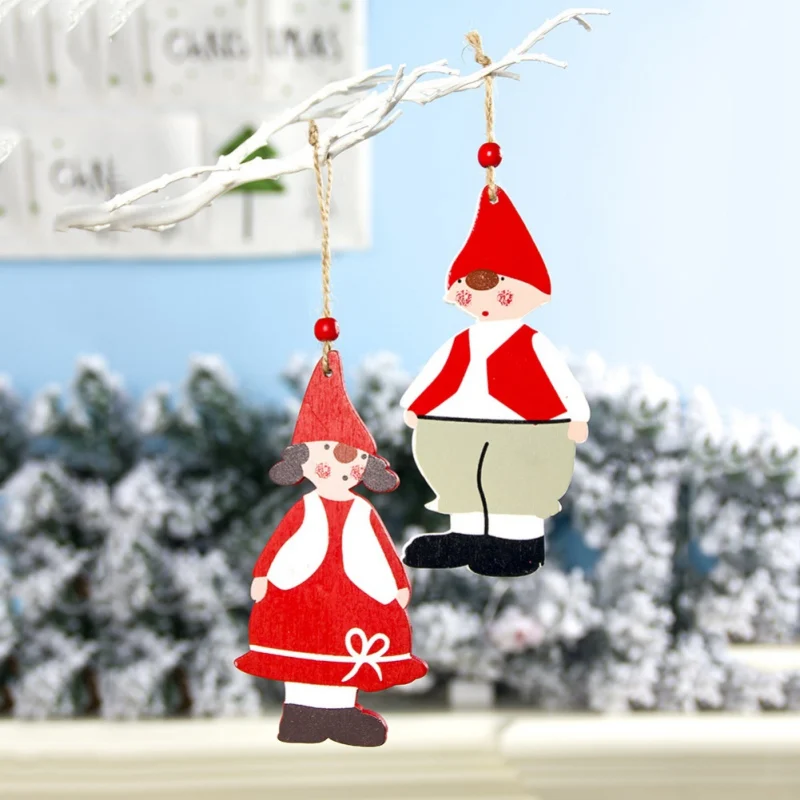 Merry Christmas Новинка деревянная подвеска для мальчиков и девочек Рождественская елка милое Рождественское украшение для рождественнской елки вечерние новогодние подарки