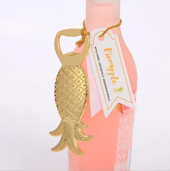 

Golden Themed Wedding&Bridal Shower Favors Gold Pineapple Wine Bottle Opener Bar Party Giveaways 10PCS