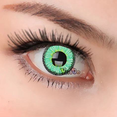 

Colored Contact Lenses Color lens for Eyes Colorful Halloween Anime Cosplay Con CL324 GREEN ICESNOW