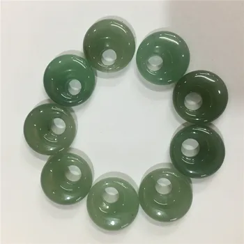 

20pc Free Shipping Multicolor Natural Stone Round Safety Clasp Stone Bead Jewelry Making Charm Fashion Accessories