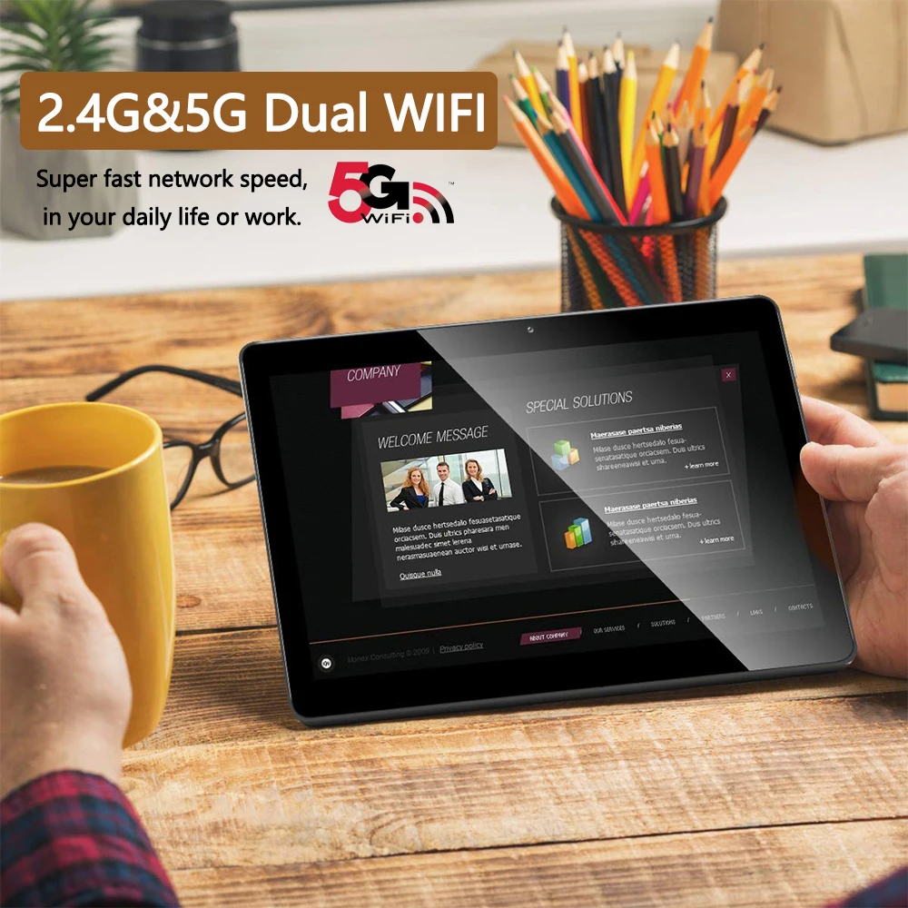 MT6762 10 дюймовый планшетный ПК 2 4G/5G Wi Fi глобальное Bluetooth смартфон Android 9 0 Octa Core 4