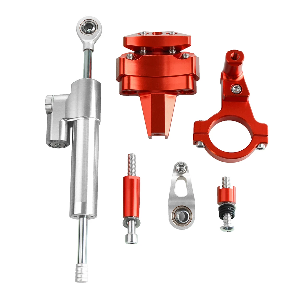 SL-SL-RD-A-NINJA400 NINJA 400 Мотоцикл CNC Мотоцикл Регулируемый полный набор рулевой демпфер Монтажный кронштейн комплект для KAWASAKI ninja 400 - Цвет: SL-SL-RD-A-NINJA400