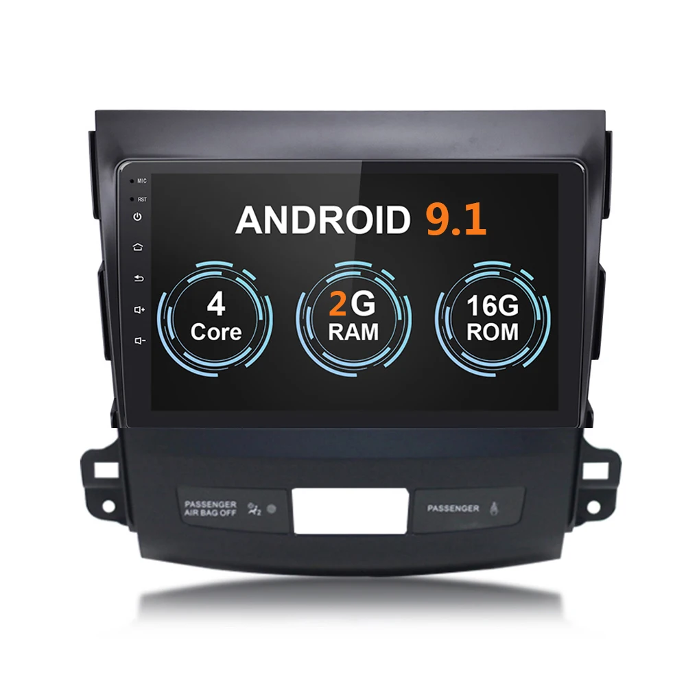 10," Автомобильный Радион 2 Din Android 9,1 gps плеер 2din Авторадио для Mitsubishi Outlander 2007 2008 2009 2010 2011 45