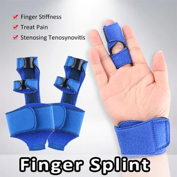 

1PC Finger Splint Trigger Adjustable Finger Guard Splint For Treat Finger Stiffness Pain Popping Clicking Hand Supports Tool