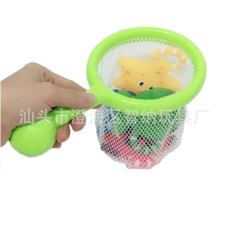 Детские Игрушки для ванны, игрушки для рыбалки, рыбка, краб, вода, прыжки, Обучающие Мягкие игрушки Silcone, первоклассная подарочная коробка