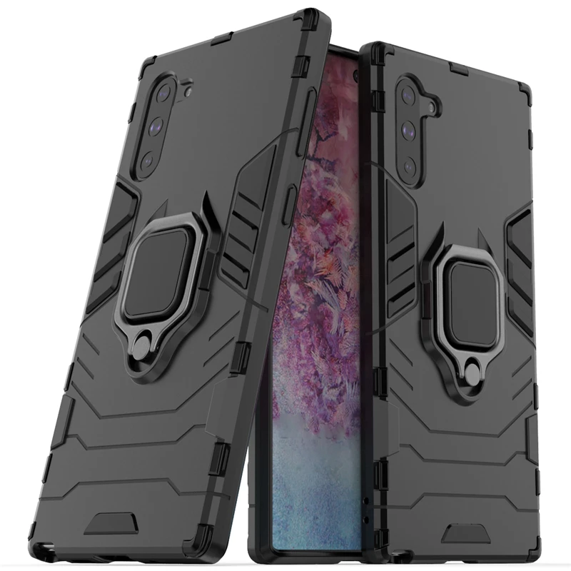 

For Samsung Galaxy Note 10 Plus Pro Cases Note10+ Absorption Holder Case Cover Note10 Anti-knock Hard Armor Mobile Phone Shell