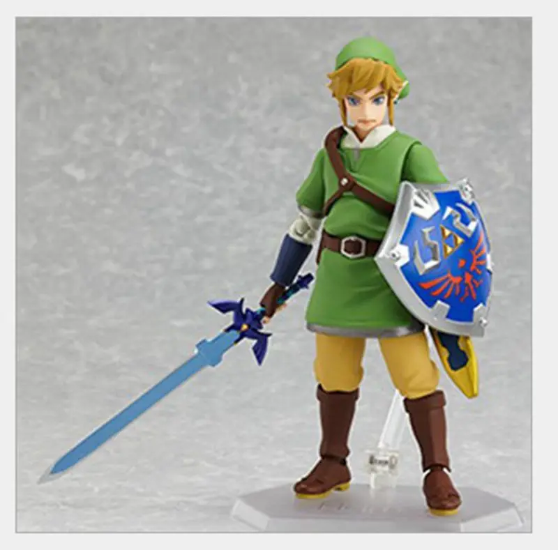 14 см меч неба Figma 153 Link Legend Of Zelda Косплей фигурка модель игрушки Подвижная кукла подарок с коробкой