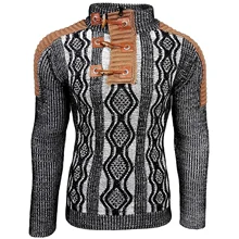 ZOGAA Autumn winter men ripped patchwork oversize knitted sweater irregular design hip hop punk knitwear men vintage pullover ZOGAA Autumn winter men ripped patchwork oversize knitted sweater irregular design hip hop punk knitwear men vintage pullover
