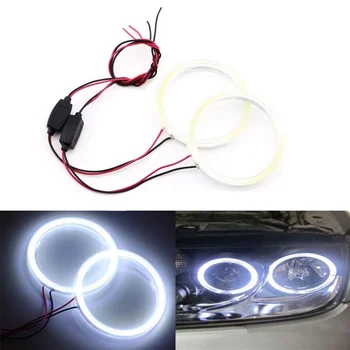 

LED Halo Ring COB Headlight Angel Eyes Bulb Halo Ring Lamp Light projector headlight lens angel eye circle