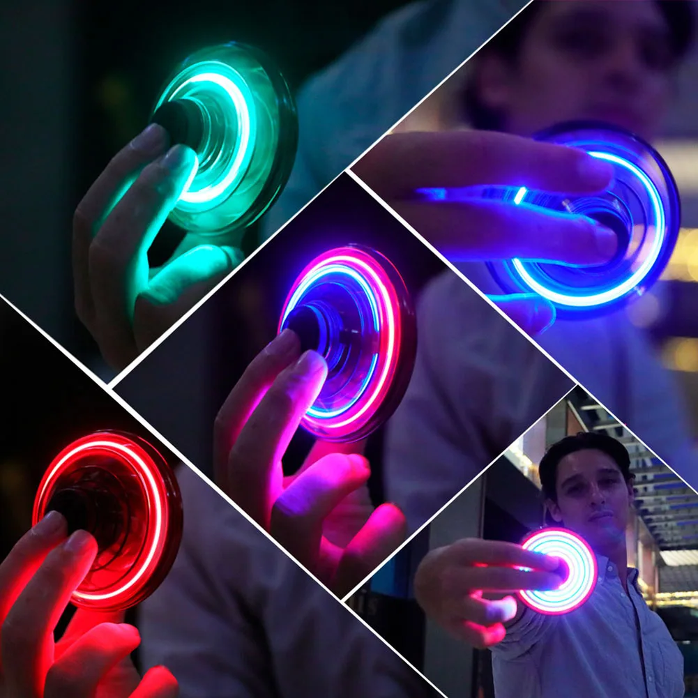 Самый обманчивый Спиннер ручной Летающий палец игра игрушки UFOs светодиодный