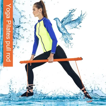 

Resistance Band Pilates Bar Stick Fitness Exercise Bar Yoga Gym Stick Sports Training C55K Sale