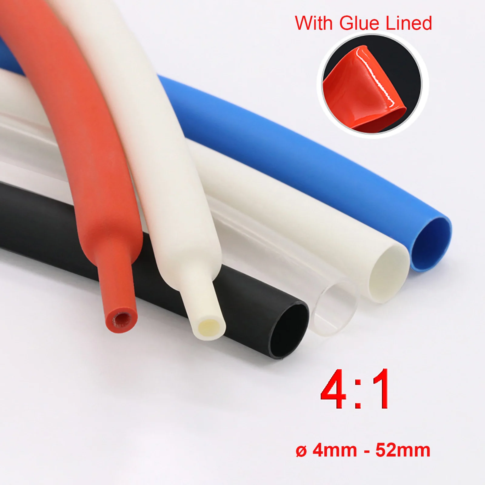 The Hottest Design White Heat Shrink Tube 41 Adhesive Glue Electrical
