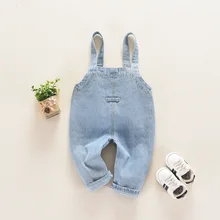 Штаны на подтяжках для малышей ковбойские детские штаны детская весенняя одежда детские штаны для мальчиков и девочек для детей от 0 до 2 лет, ремень на плечо для младенцев Je