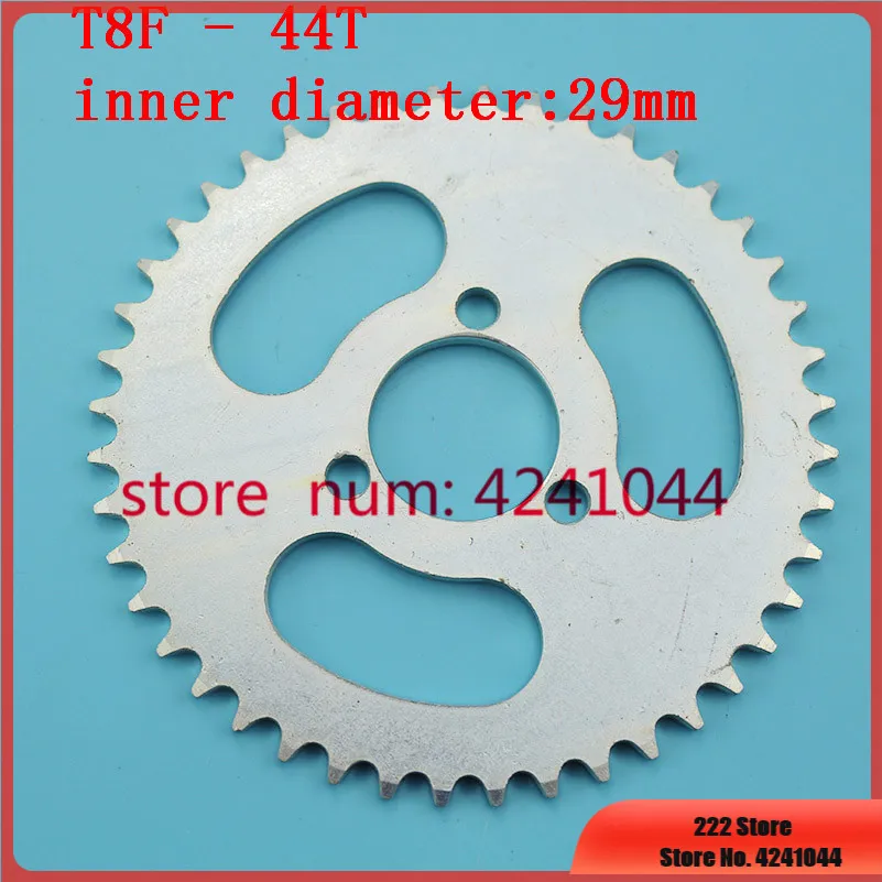 T8F Rear chain Sprocket Silver 44T tooth 29mm For 43cc 49cc Minimoto Gas Petrol Goped Scooters