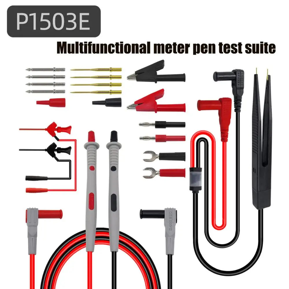 

Multimeter Pen Multi-function Replaceable Needle Electronic Maintenance Tool kit Capacitor Watch Pen SMD Patch P1503E