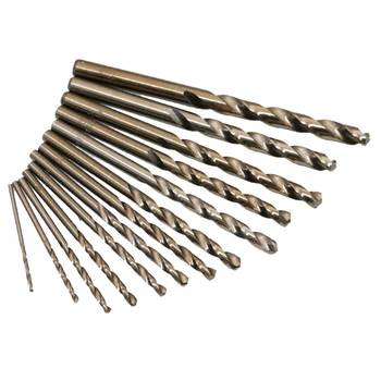 

13Pcs/Set Hss-Co 1.5-6.5Mm M35 Cobalt Twist Drill Bit 40-133Mm Length Wood Metal Drilling Top Quality