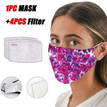 

Mascarilla Cotton Face Mask Adult Foggy Haze Anti-spitting Face Mask 4pcs Pm2.5 Activated Carbon Filter Mouth Caps Washable