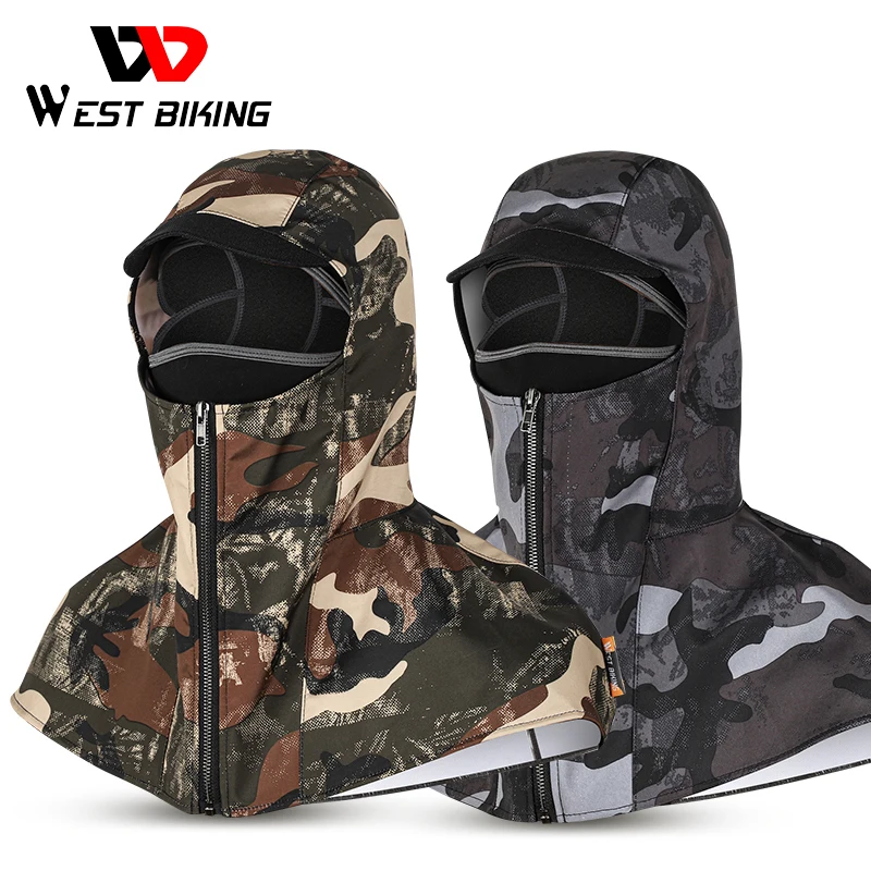 

WEST BIKING 2 In 1 Cycling Bike Cap Motorcycle Winter Headwear Camouflage Riding Headgear Bicycle Bandana Women Men Sports Hat