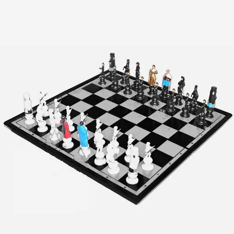 Chess Board Game Magnets Sets Portable Folding Chessboard Characters Desktop Intelligence Games Toys Kids Birthday Gifts