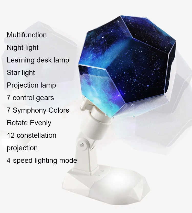 Шестигранник ночной Светильник домашний планетарный Проектор DIY USB светильник портативный Детский Светильник светится в темноте лучший рождественский подарок для девочки
