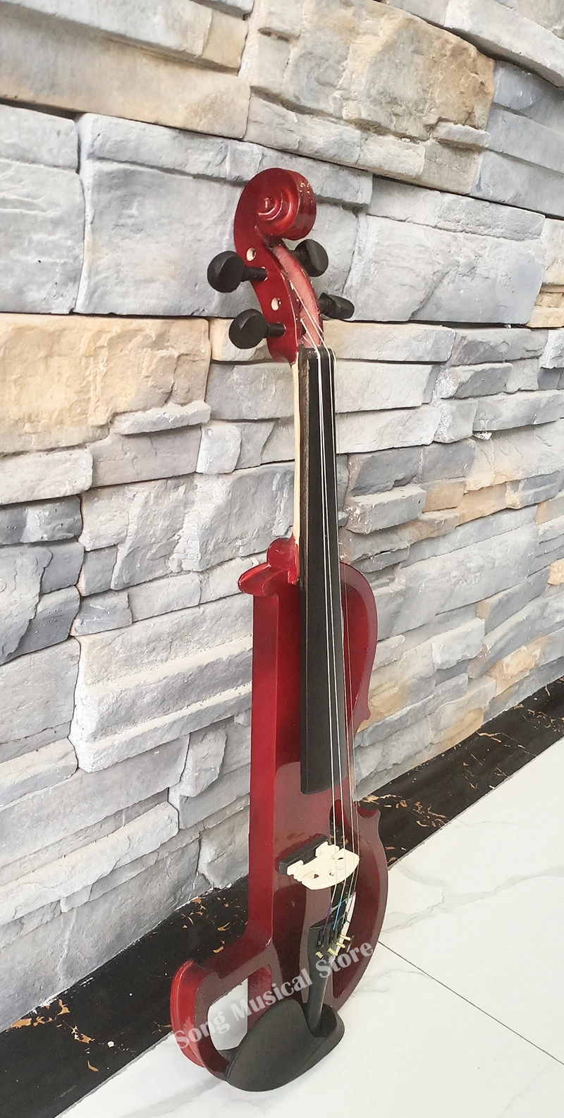 Red 4/4 Electronic Violin