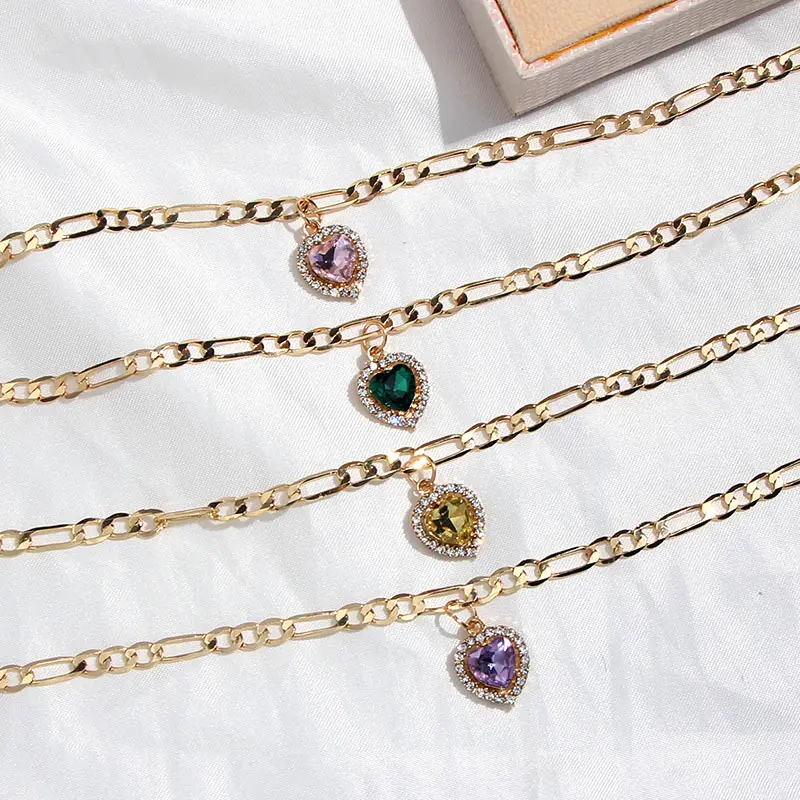 Flatfoosie 2Pcs/Set Fashion Heart Crystal Anklets Bracelets For Women Gold Silver Color Simple Anklets Summer Beach Foot Jewelry Flatfoosie 2Pcs/Set Fashion Heart Crystal Anklets Bracelets For Women Gold Silver Color Simple Anklets Summer Beach Foot Jewelry