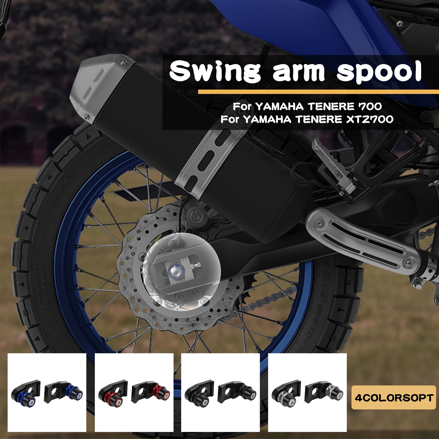 MotorcycleSwingArmSwingarmSpoolsStandScrewsBobbinsSlidersFor