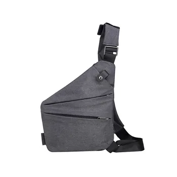 

MoneRffi Fashion New Simple Men Canvas Chest Bag Messenger Bag Crossbody Bag Black Casual Simple Single Anti Theft Shoulder Bag