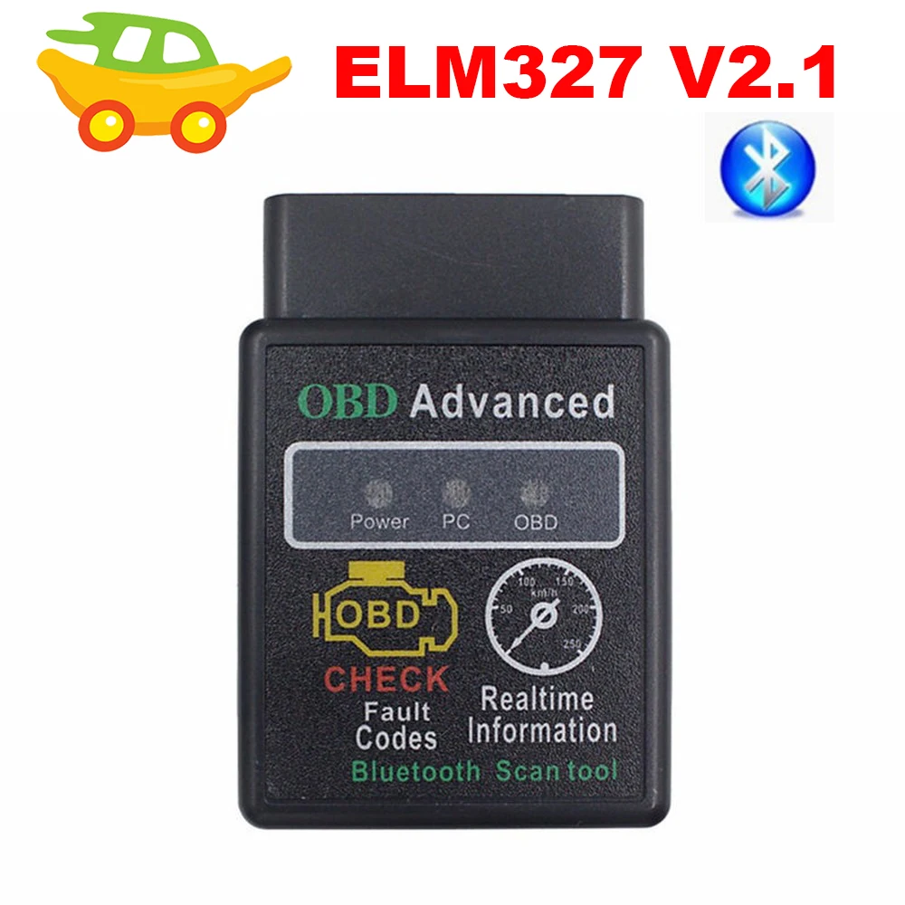 Новейший ELM327 Bluetooth V2.1 OBD сканер Мини ELM 327 OBDII OBD2 CAN-BUS диагностический для Android Torque