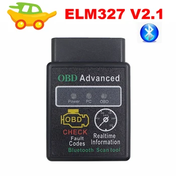 

Latest ELM327 Bluetooth V2.1 OBD Scan Tool Mini ELM 327 OBDII OBD2 CAN-BUS Diagnostic Scanner For Android Torque Windows