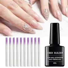 Наращивание ногтей ремонт волокна клей гель стекловолокна ногтей набор для наращивания ногтей советы для маникюра салон набор инструментов